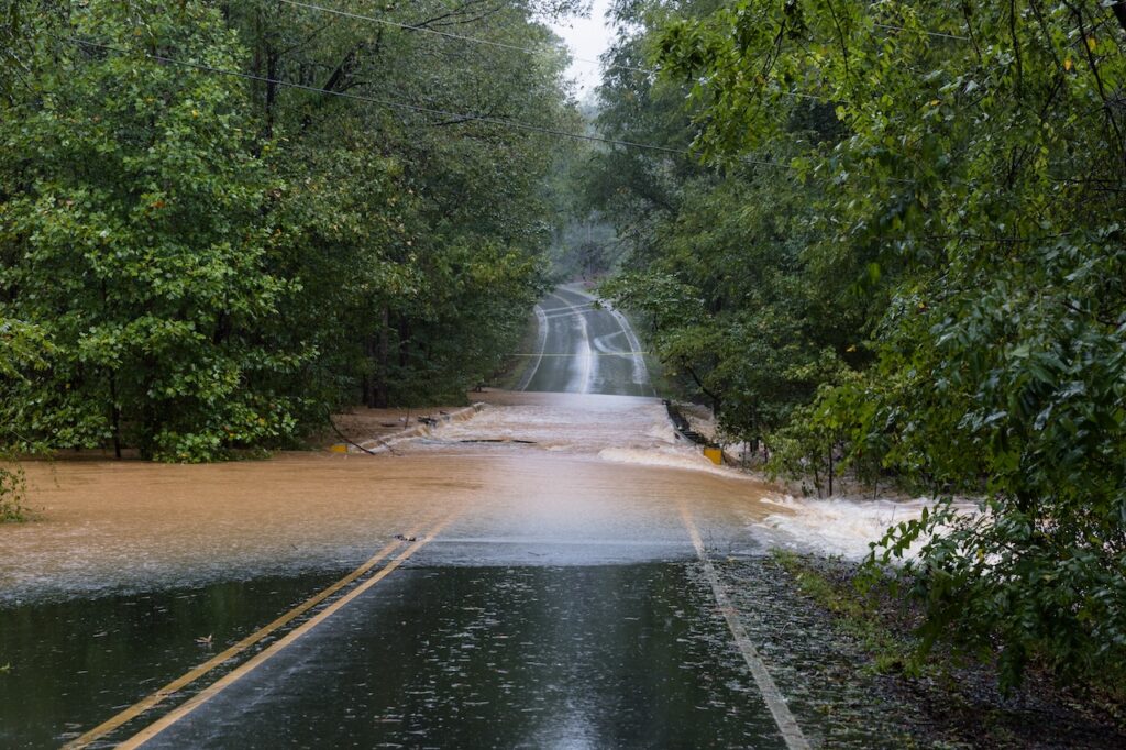 flash flood in Rowland Heights