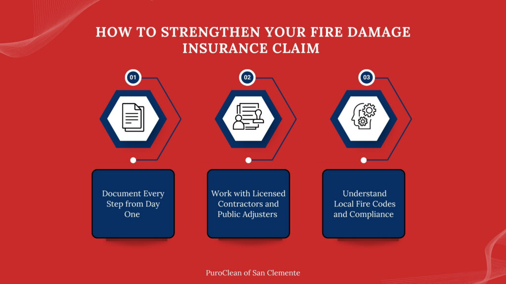 fire damage insurance claim tips