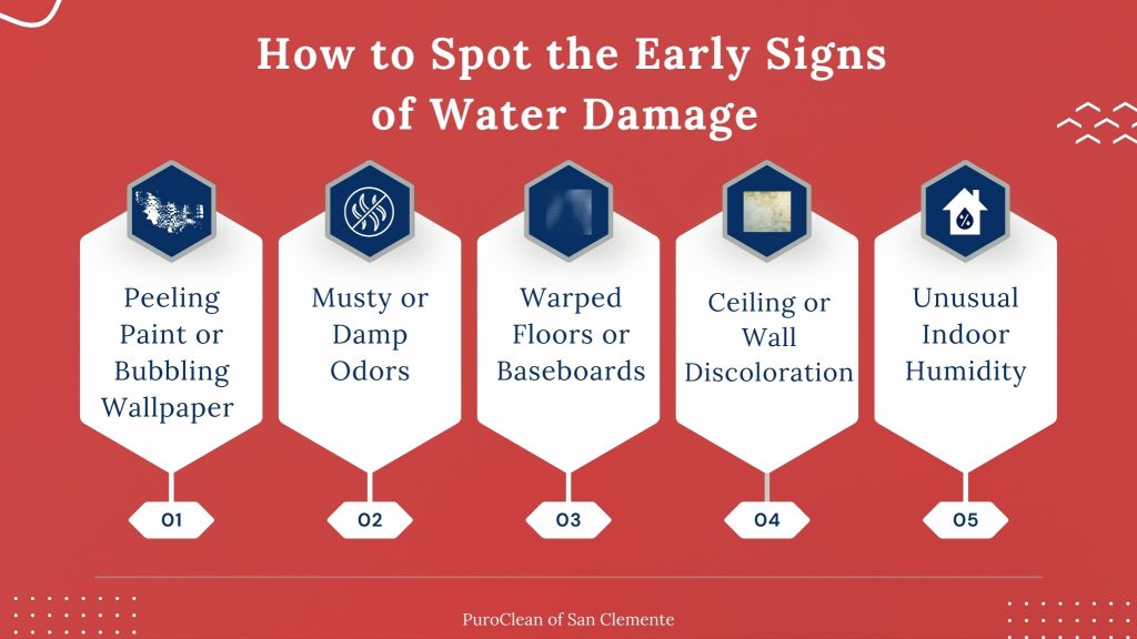 how to spot early signs of water damage