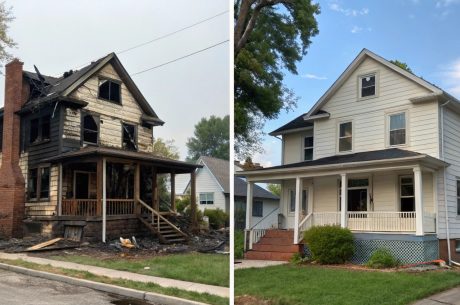 fire damage restoration process