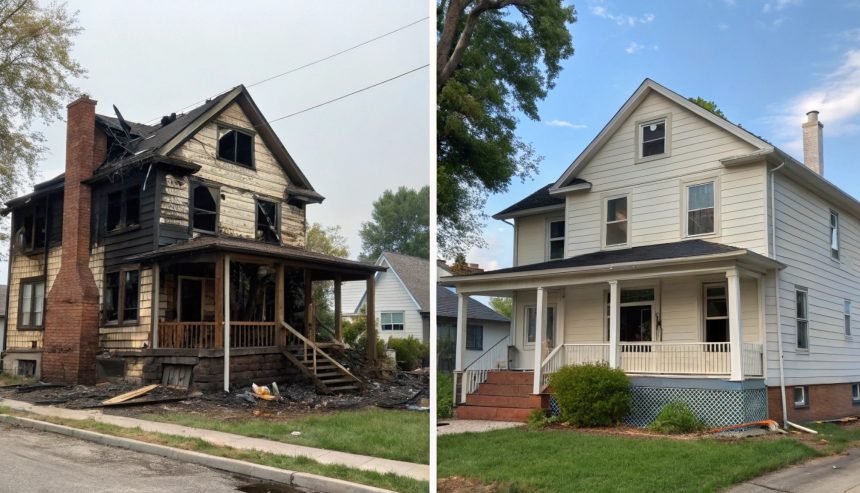 fire damage restoration process