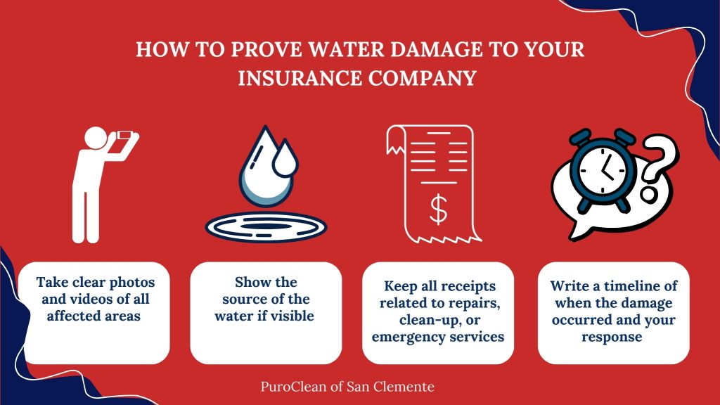 proof for water damage insurance