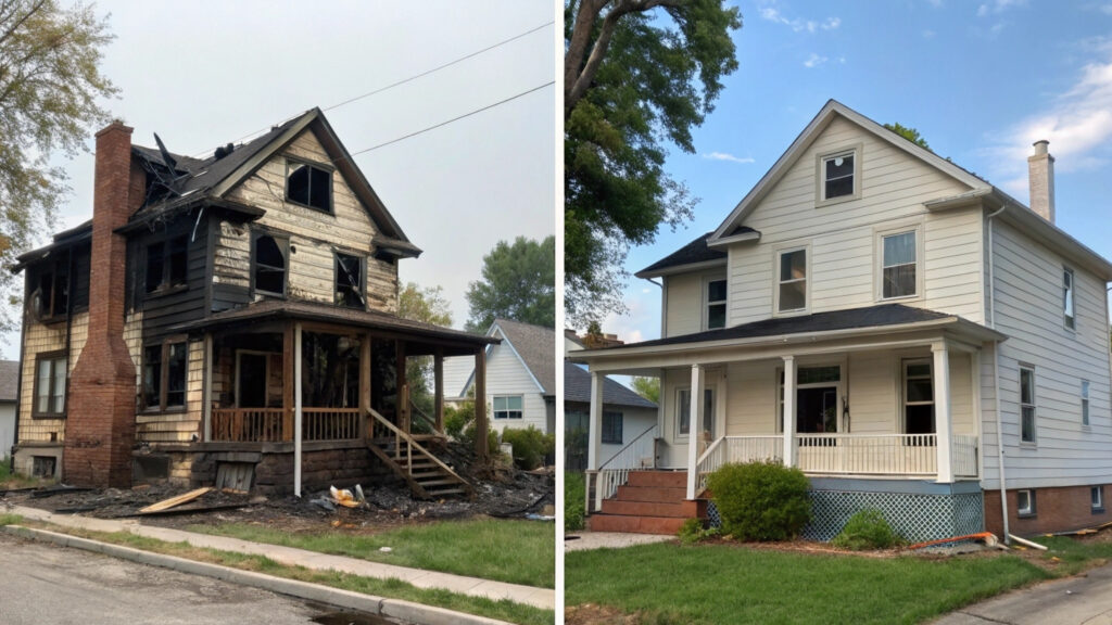 fire damage restoration process
