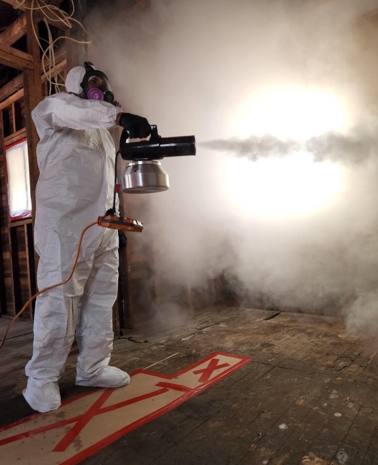 PuroClean performs the fire and smokes clean up.