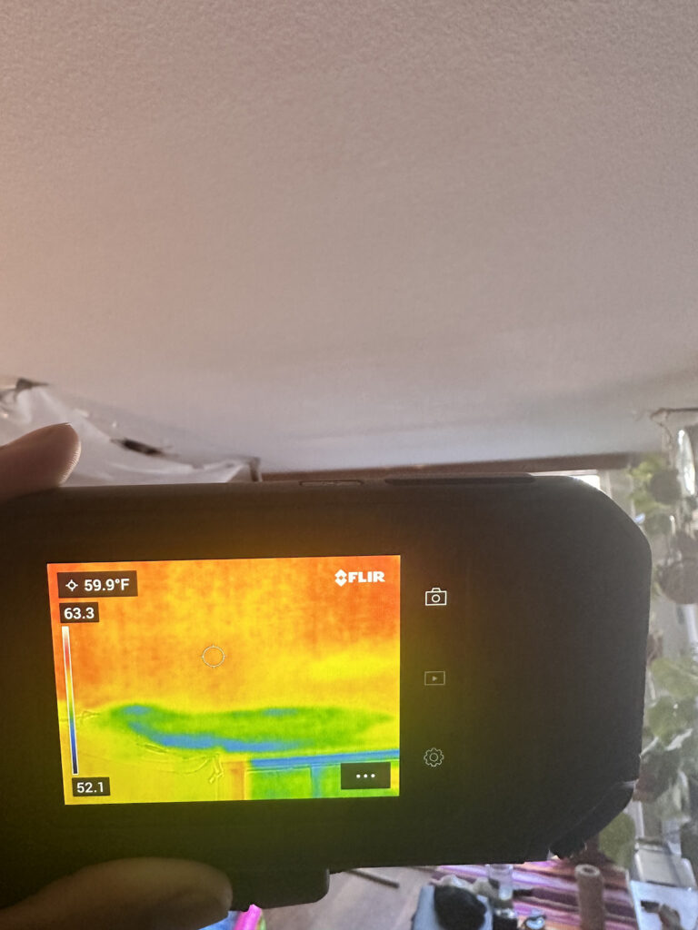 Water damage in University City.