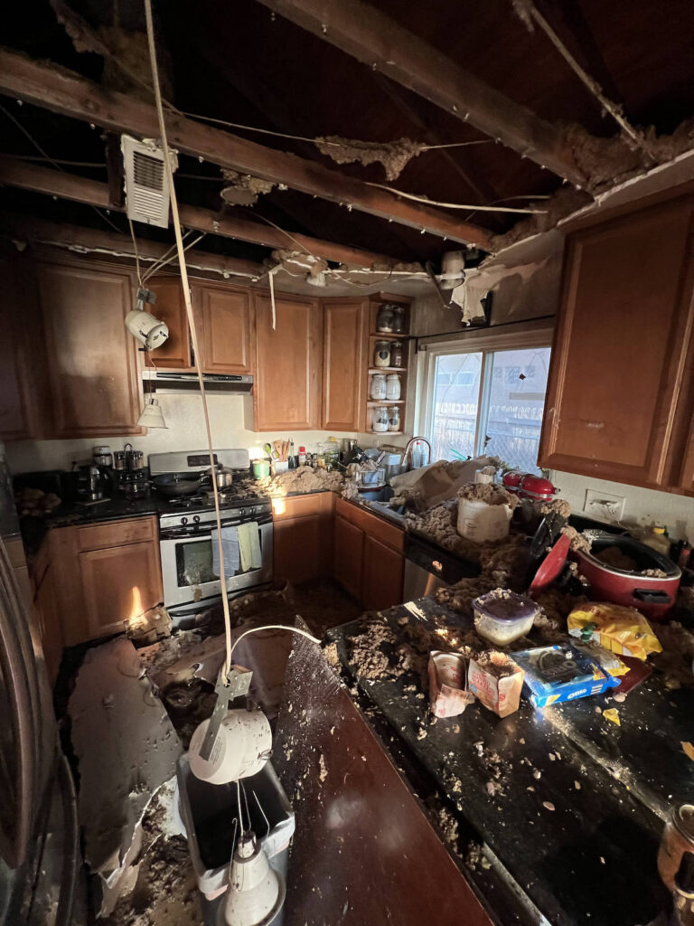 Aftermath of fire loss