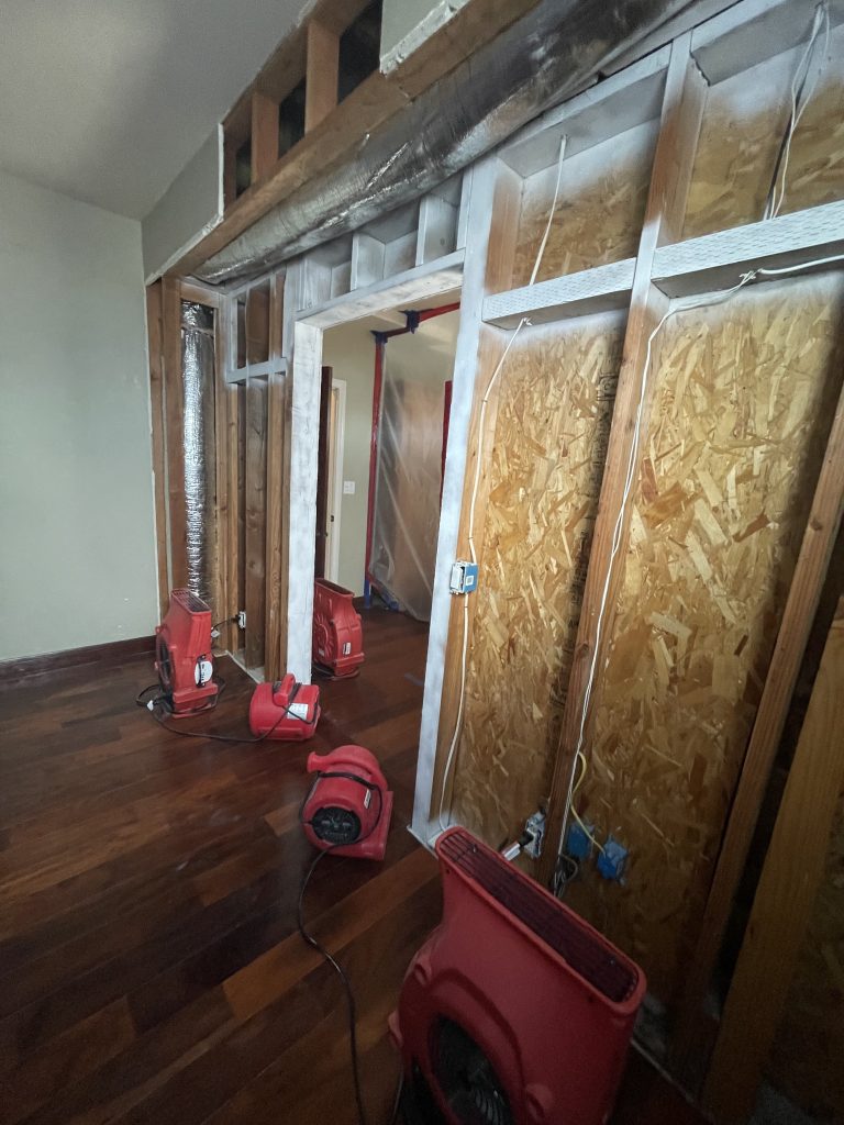 The extensive damage caused by this Clairemont home's roof water leak.