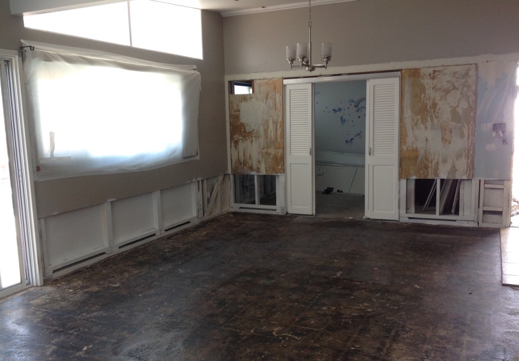 Slab leak.