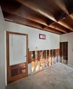 water damage remediation happening