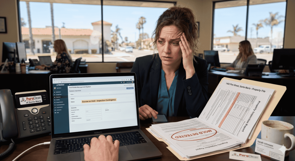 A real estate professional dealing with a compromised home sale due to an inspection issue.