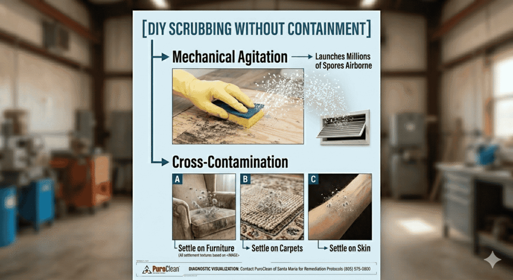 is white mold dangerous to touch - why diy scrubbing magnifies the threat