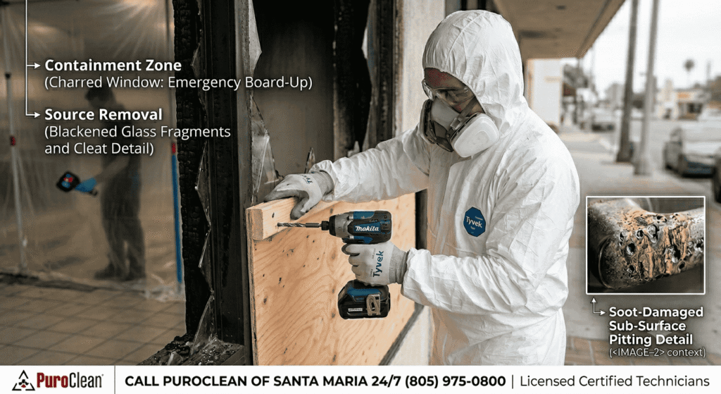Applying advanced soot restoration techniques to safely remove acidic smoke residue