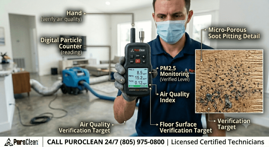 Health Implications of Prolonged Exposure to Smoke Residue. Deploying advanced HEPA air scrubbing to capture toxic smoke particles and restore post-fire indoor air quality