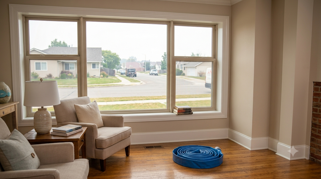 wildfire smoke affecting indoor air quality — fire damage restoration for smoke infiltration