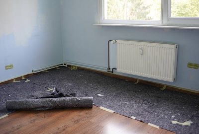 Mold under flooring in closed winter rentals