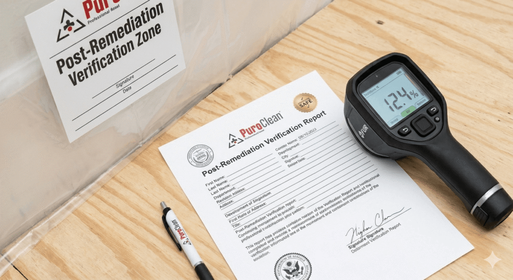 mold under Luxury Vinyl Plank