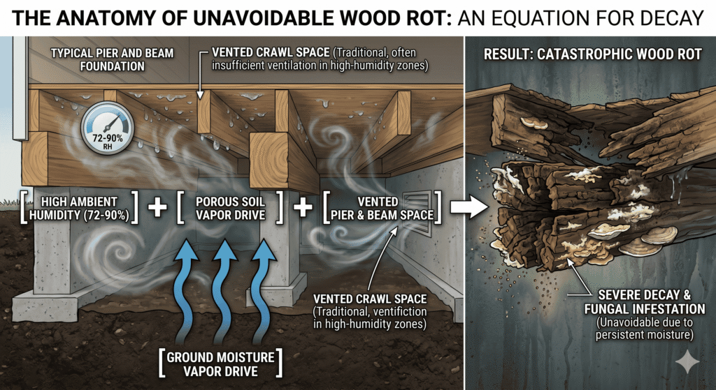 mold prevention in Santa Rosa Beach crawl spaces