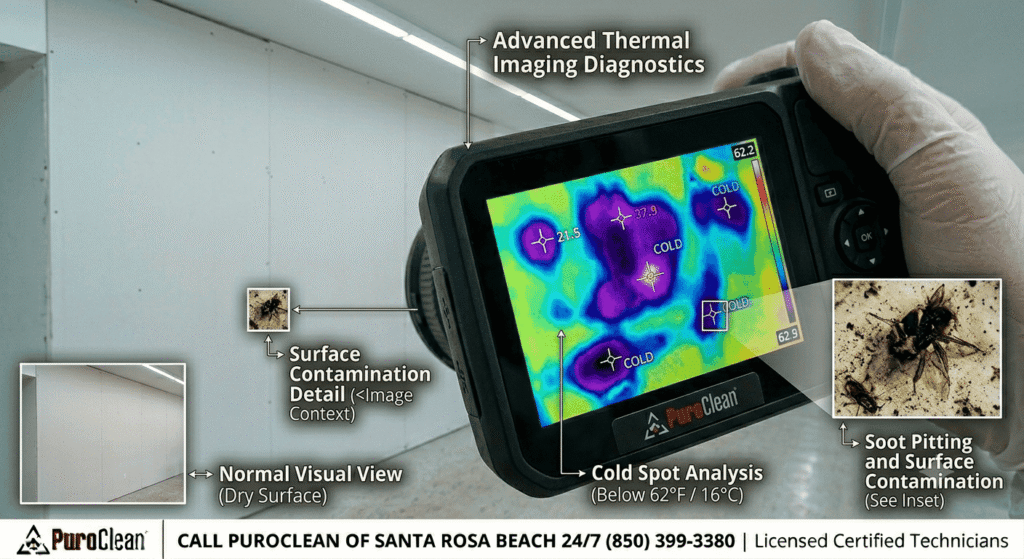 Utilizing advanced thermal imaging cameras to guarantee secondary mold prevention during structural drying
