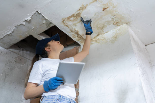 Mold damage requiring water damage restoration in Center Square and remediation services | PuroClean