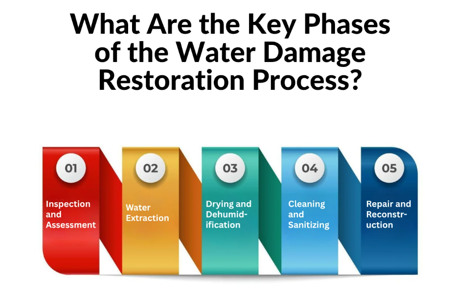 Water damage restoration in Maple Glen timeline showing critical first 24 hours
