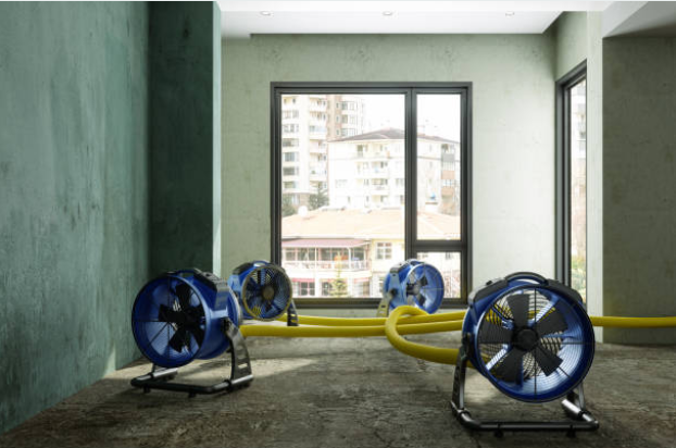 Water damage restoration in Schwenksville drying equipment and dehumidification process