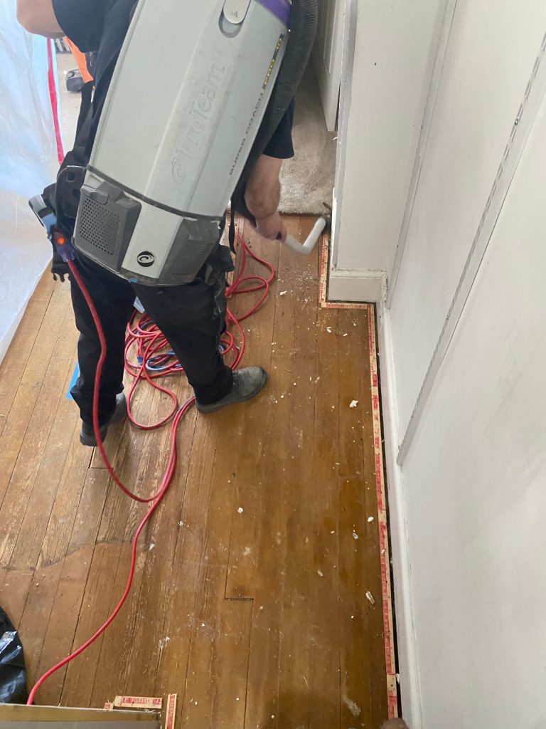 extensive water damage