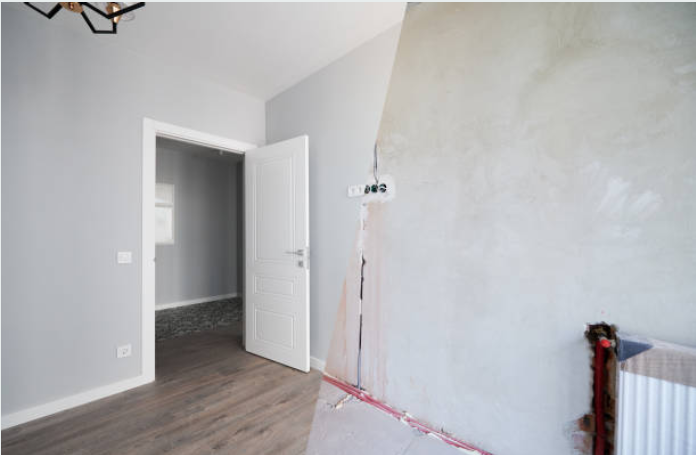 Water damage restoration in Ambler before and after restoration comparison