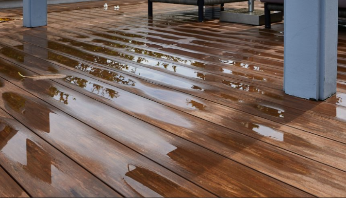 Buckled flooring requiring water damage restoration in North Wales professional repair