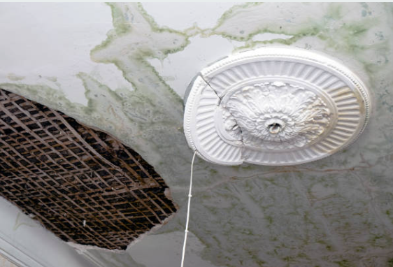 Water damage restoration in Skippack critical ceiling damage requiring emergency service
