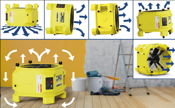 hardwood floor water damage repair professional drying equipment deployed by PuroClean of Lansdale