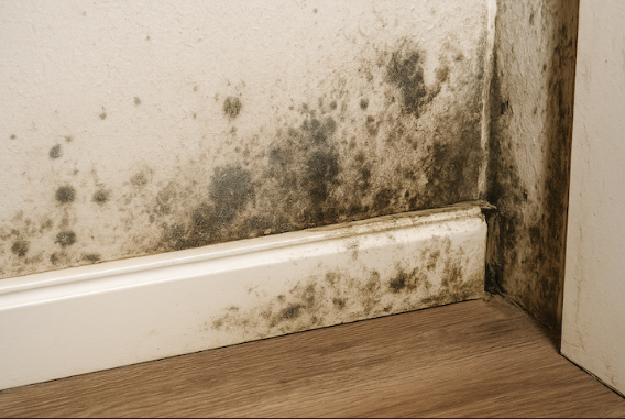 signs of hidden water damage drywall mold Montgomery County home