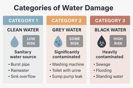 Three categories of water damage when learning how to dry wet carpet fast at home