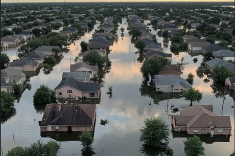 flood damage willow grove PA residential neighborhood after storm