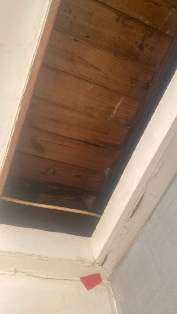 Roof Leak Damage