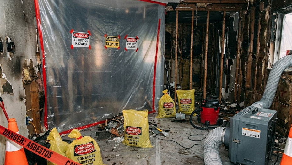 Asbestos Cleanup During Fire or Water Restoration Guide