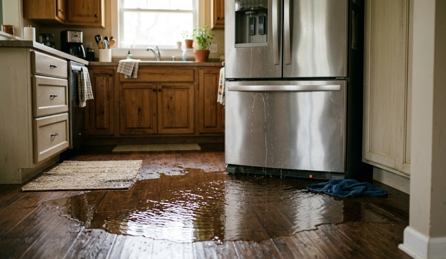 Refrigerator Ice Maker and Water Line Leak