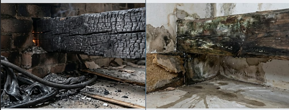Fire vs Water Damage