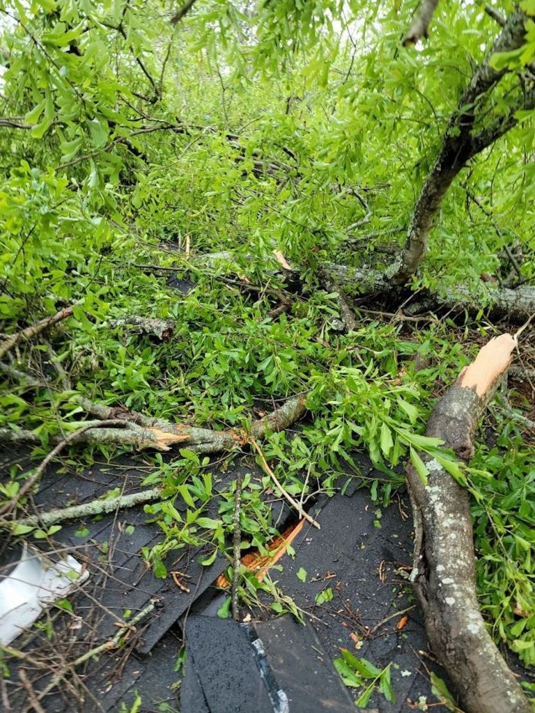 Storms had damaged the house in Louisiana.