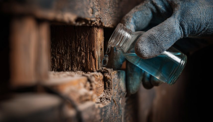 A PuroClean certified technician performing safe and effective mold remediation shreveport inside a professional containment zone.