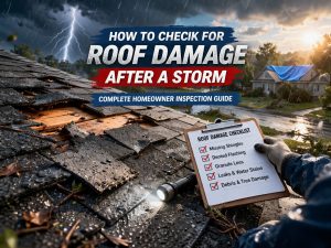 how to check for roof damage after a storm damaged roof inspection Southlake TX