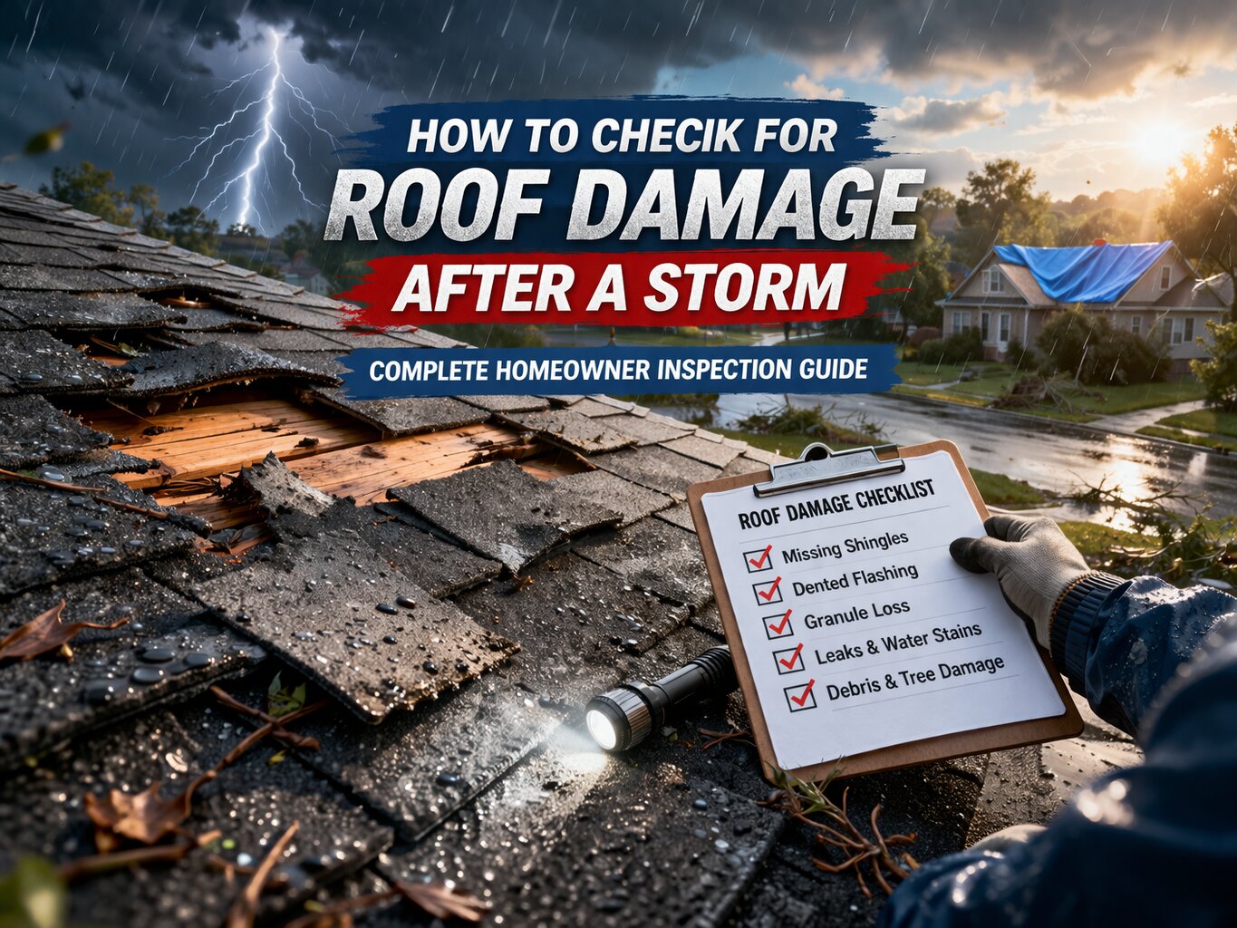 Storm Roof Damage: Easy Inspection Guide for Homeowners
