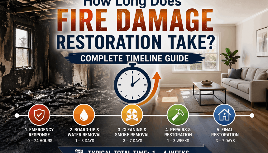 Fire damage restoration timeline guide