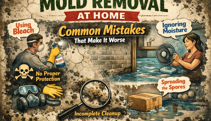 Mold Removal at Home Common Mistakes That Make It Worse