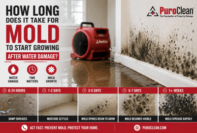 How Long Does It Take for Mold to Start Growing After Water Damage