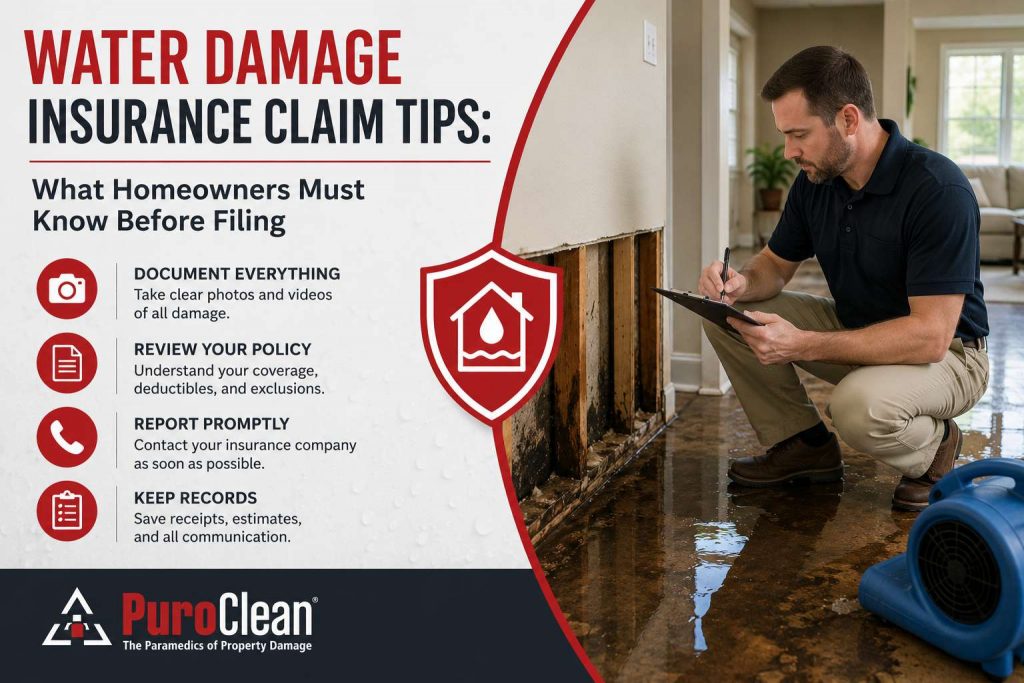 Water Damage Insurance Claim Tips: What Homeowners Must Know Before Filing