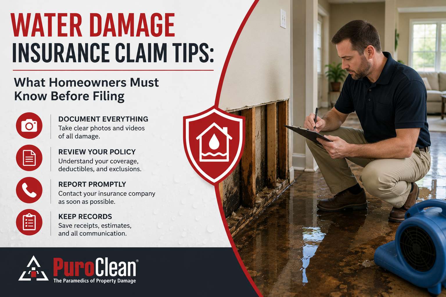 Water Damage Insurance Claim Tips for Homeowners