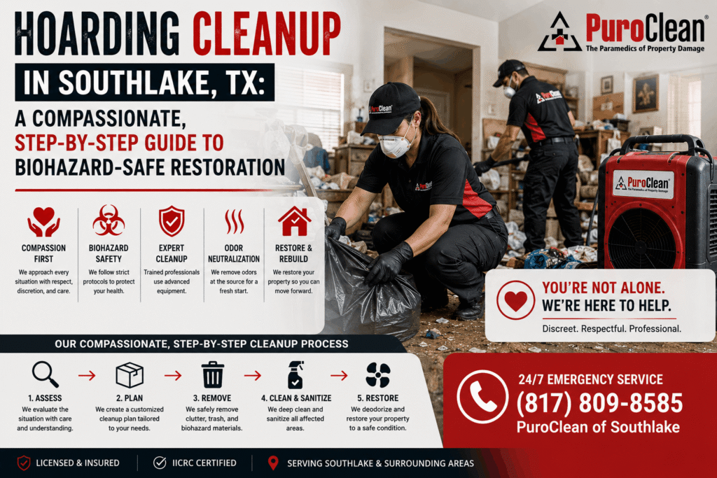 Hoarding Cleanup in Southlake, TX A Compassionate, Step-by-Step Guide to Biohazard-Safe Restoration