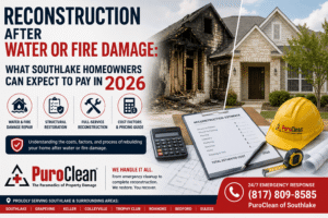 Reconstruction After Water or Fire Damage What Southlake Homeowners Can Expect to Pay in 2026