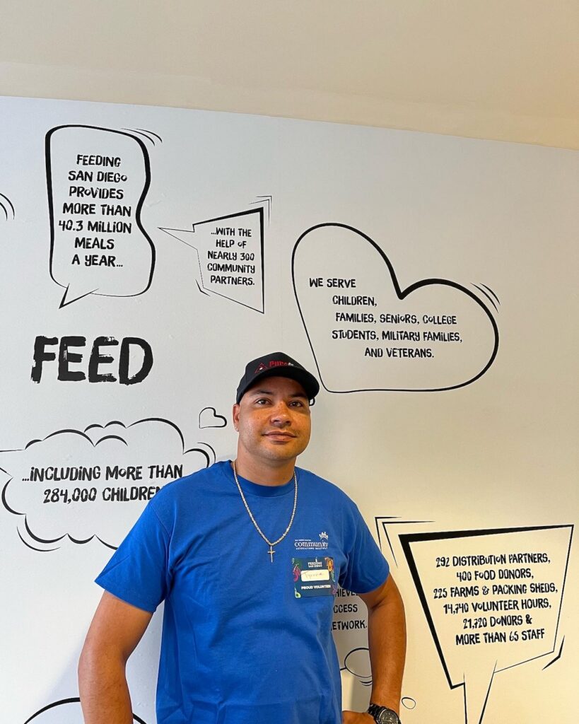 Food drive in San Diego.