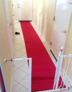 The water damage required moving the flooring in a Chula Vista home.